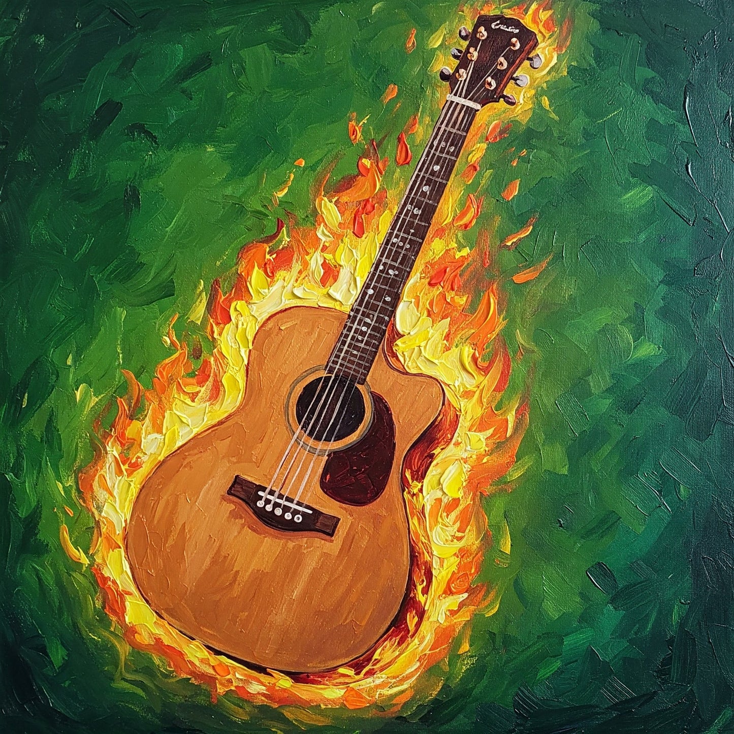 Flaming Guitar Collection of 98