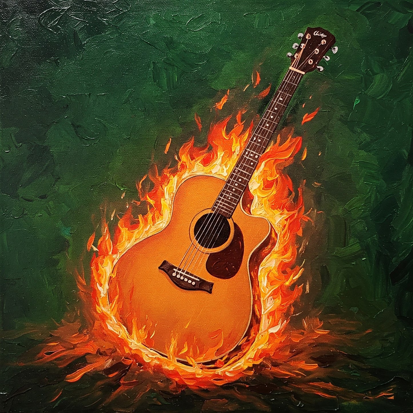 Flaming Guitar Collection of 98