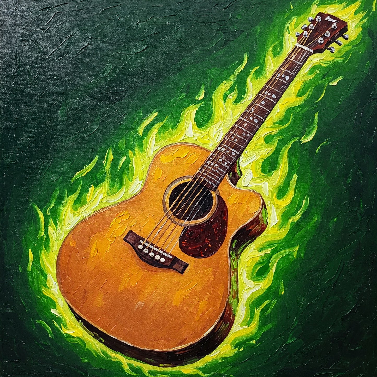 Flaming Guitar Collection of 98