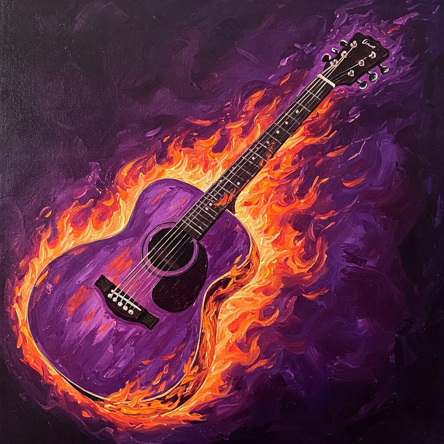 Flaming Guitar pack of 16
