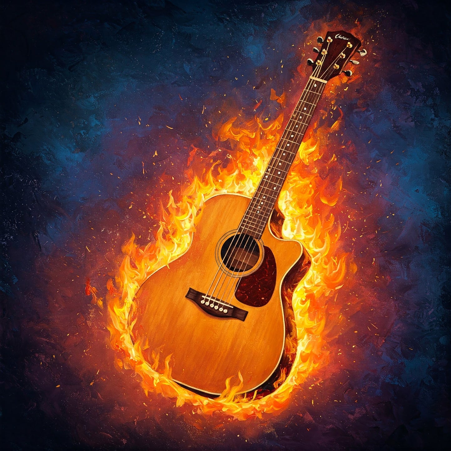 Flaming Guitar Collection of 98