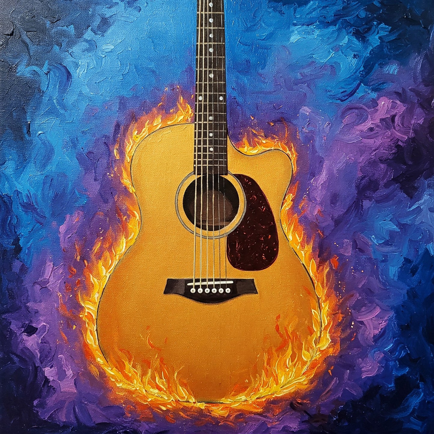 Flaming Guitar Collection of 98
