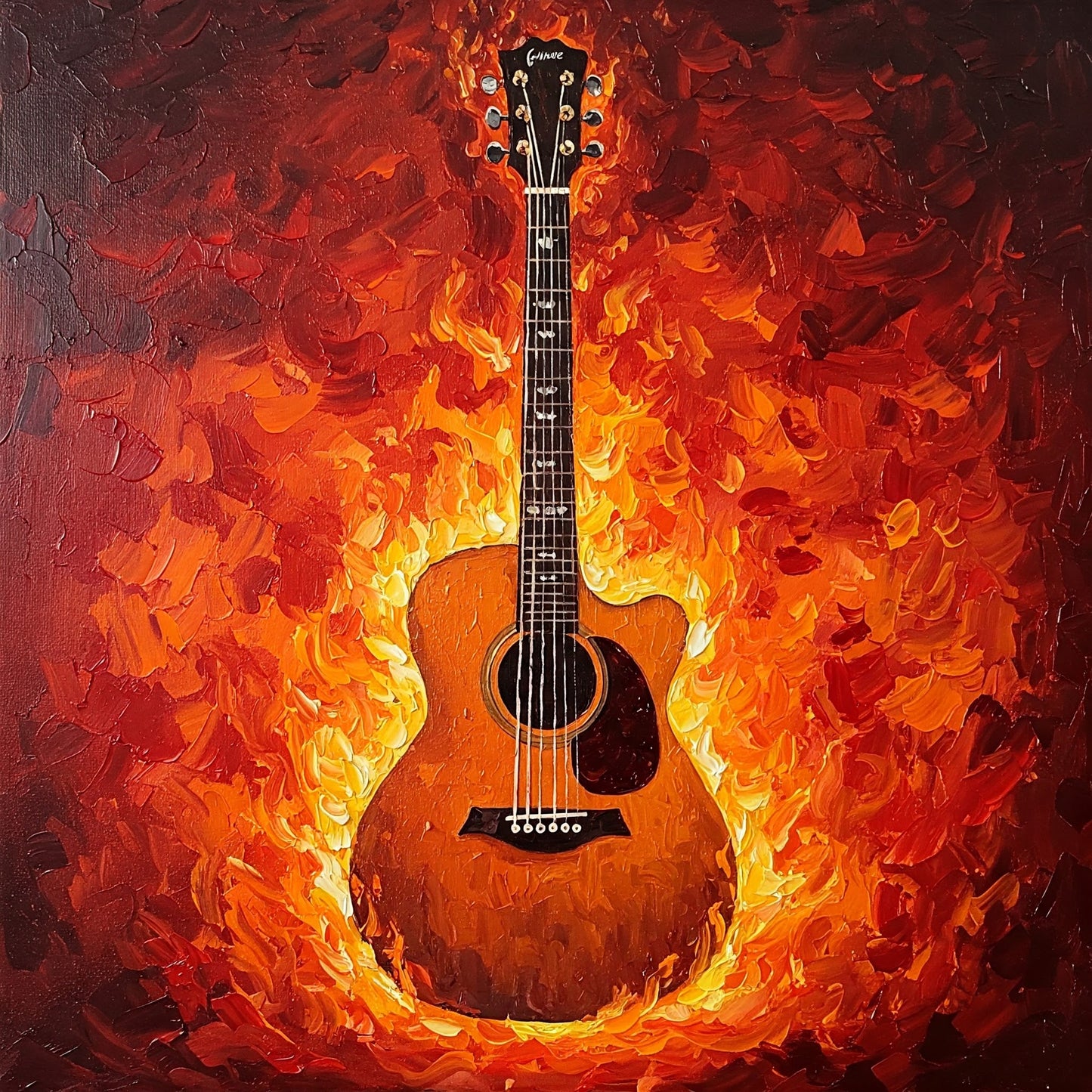 Flaming Guitar Collection of 98