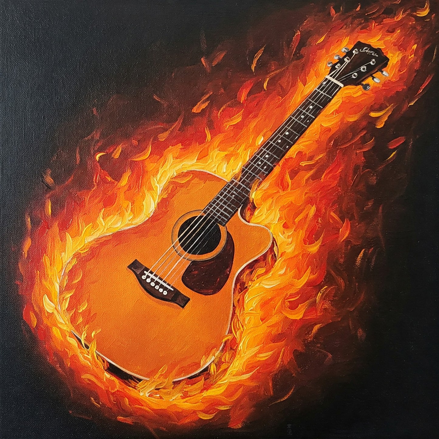 Flaming Guitar Collection of 98