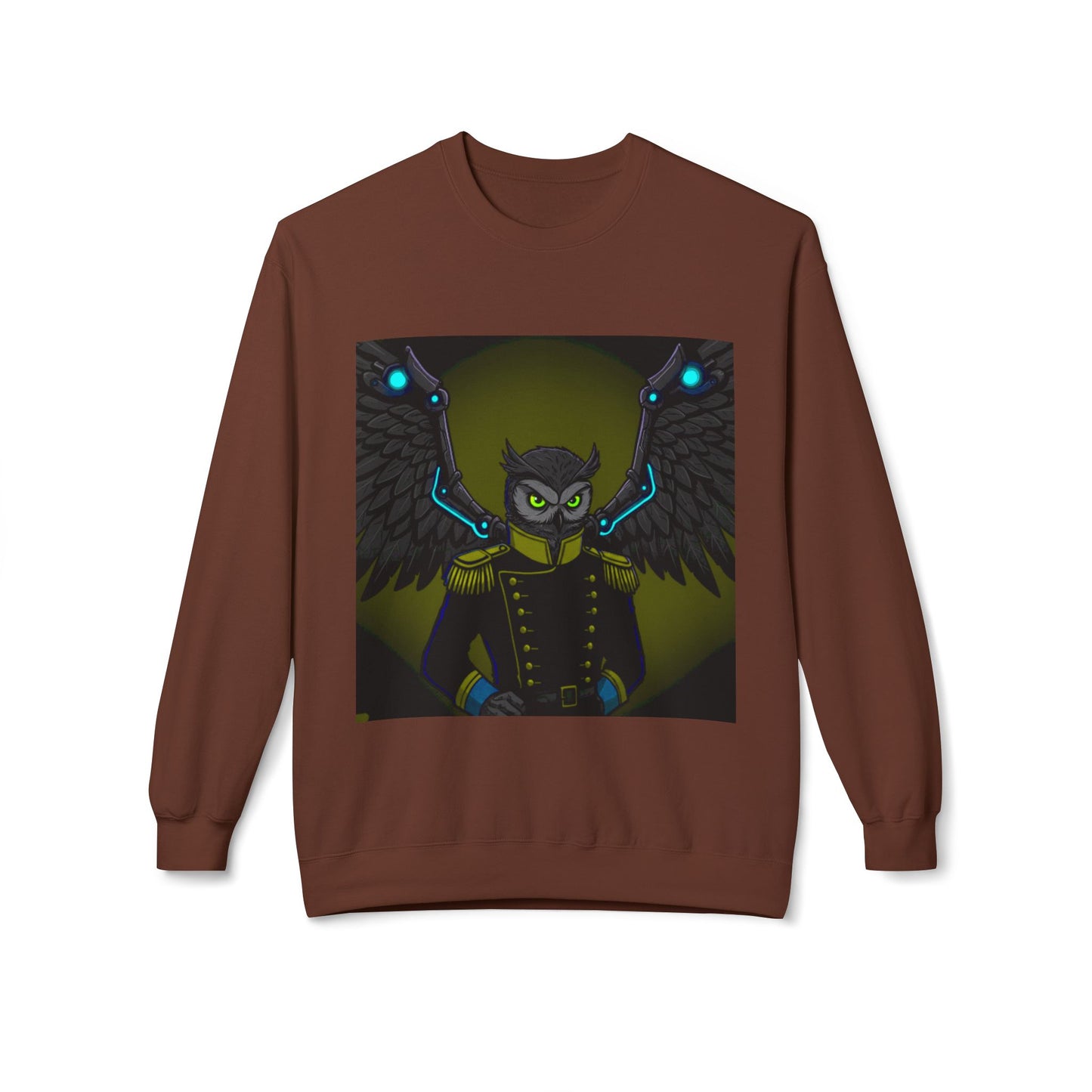 Agent Quacks Series Unisex Midweight Softstyle Fleece Crewneck Sweatshirt - General Onyx Design