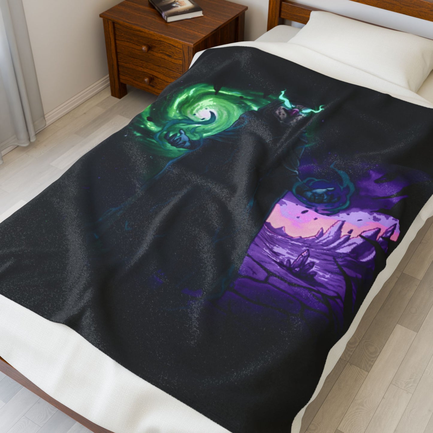 Halloween Agent Quacks Series Velveteen Plush Blanket - Wizard Talon Design