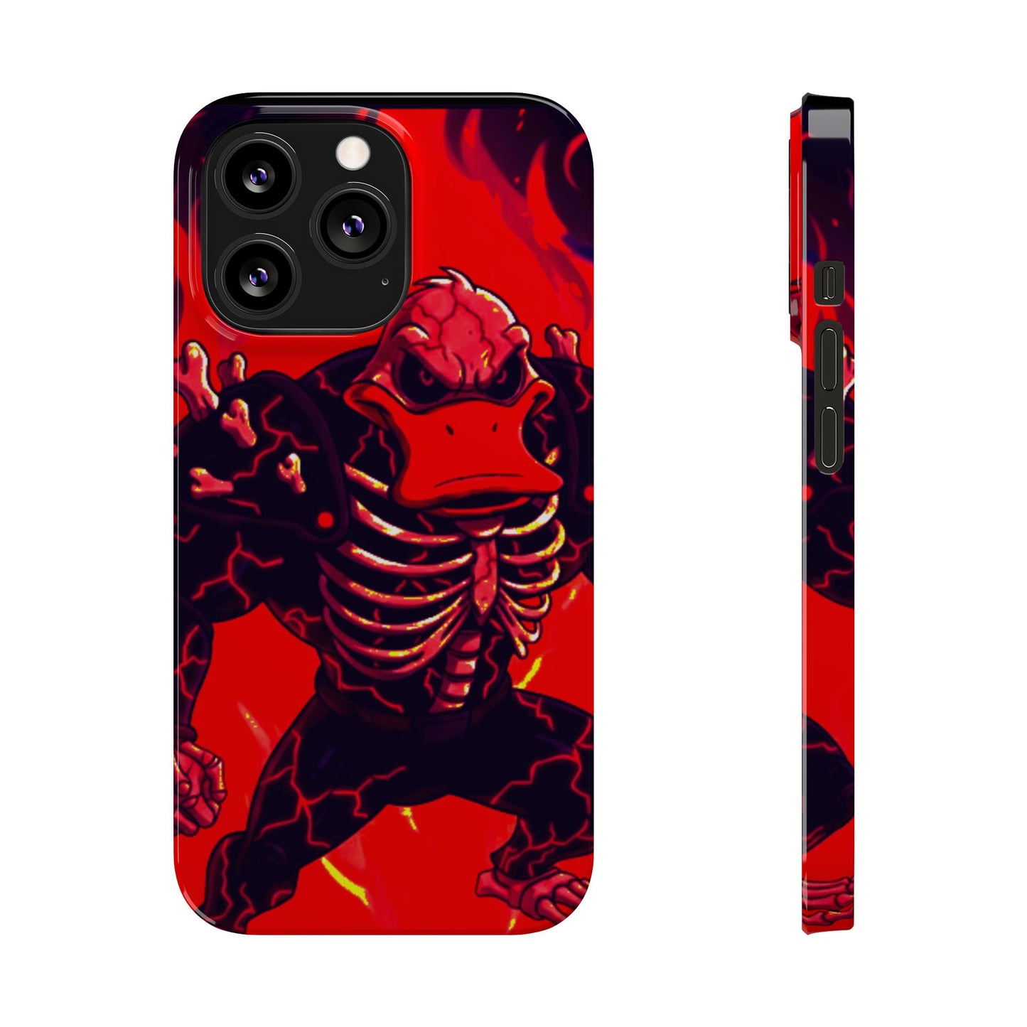 Halloween Agent Quacks Series Slim Phone Cases - Skeleton Quacks Design