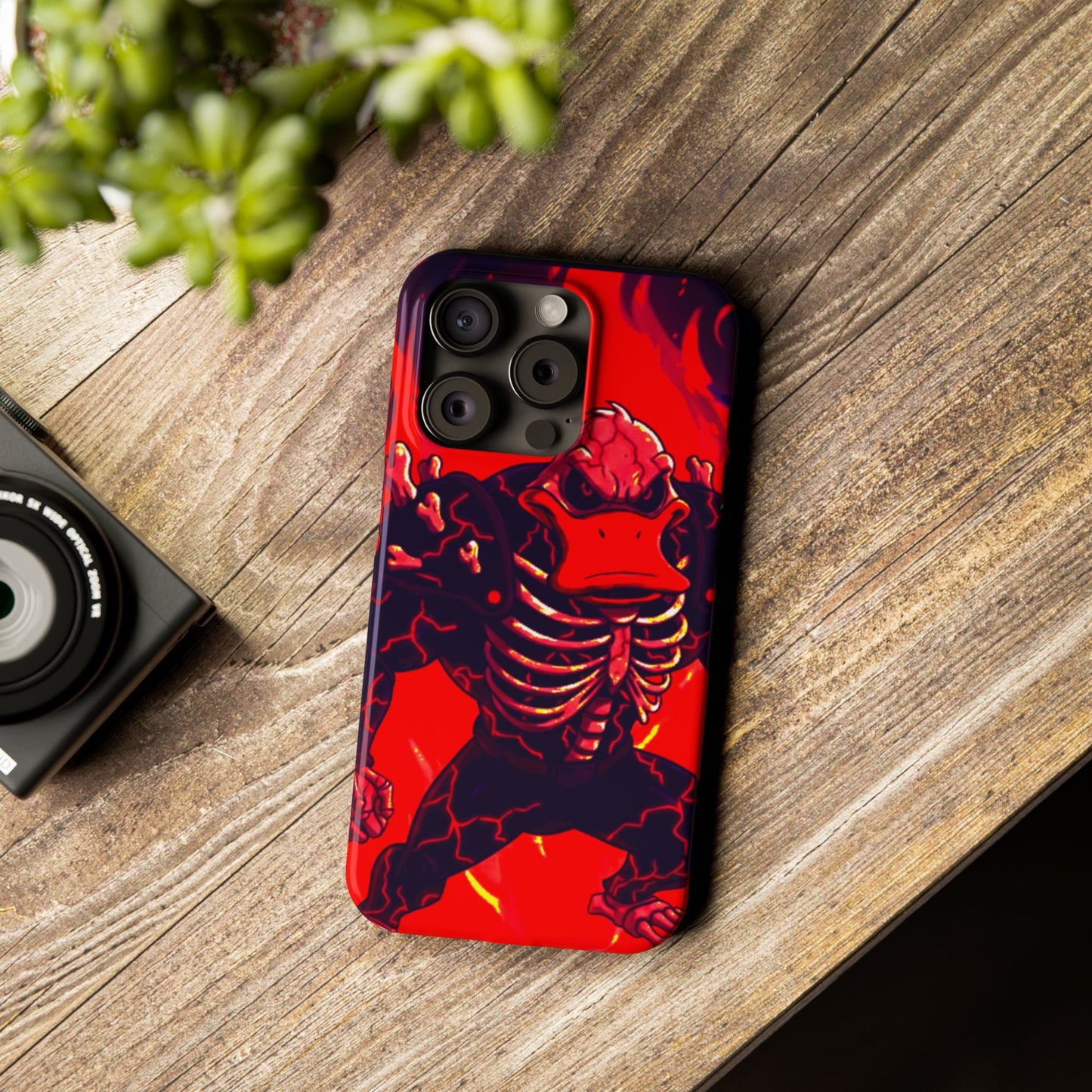 Halloween Agent Quacks Series Slim Phone Cases - Skeleton Quacks Design