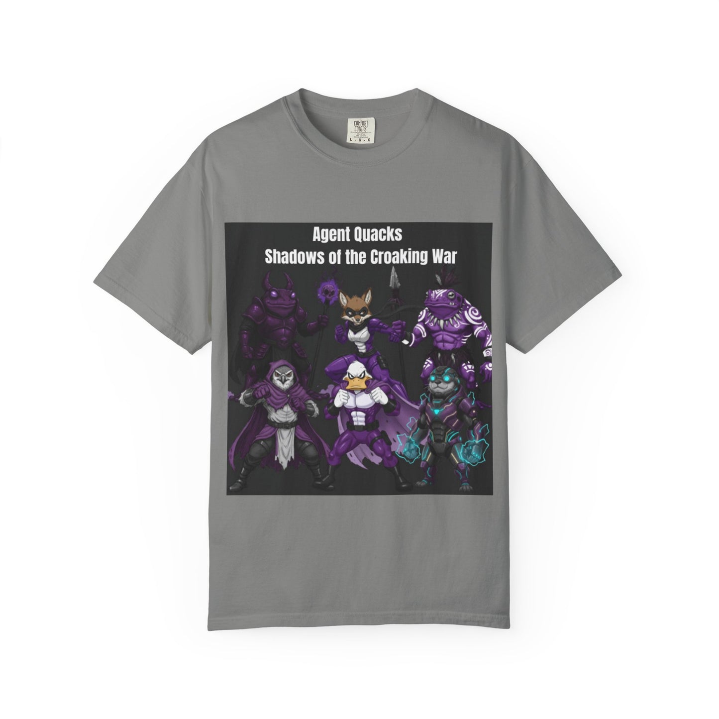 Agent Quacks – Shadows of the Croaking War | Unisex Garment-Dyed T-Shirt