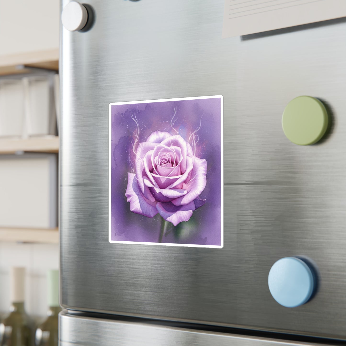 Purple Rose Kiss-Cut Vinyl Decals