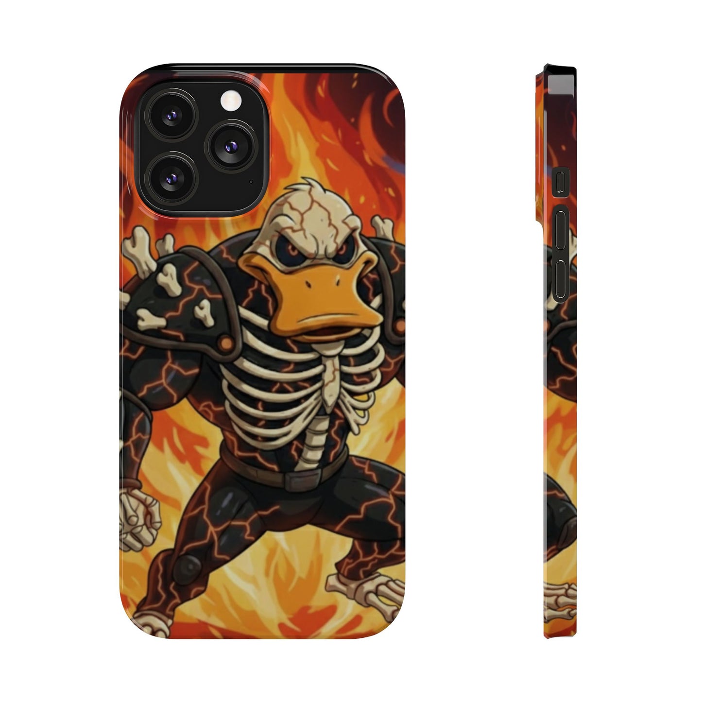Halloween Agent Quacks Series Slim Phone Cases - Skeleton Quacks Design