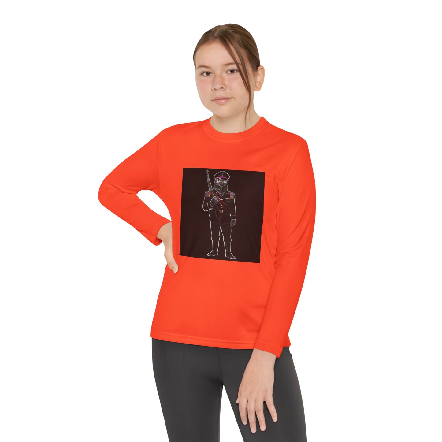 Agent Quacks Series Youth Long Sleeve Competitor Tee - General Talon Design