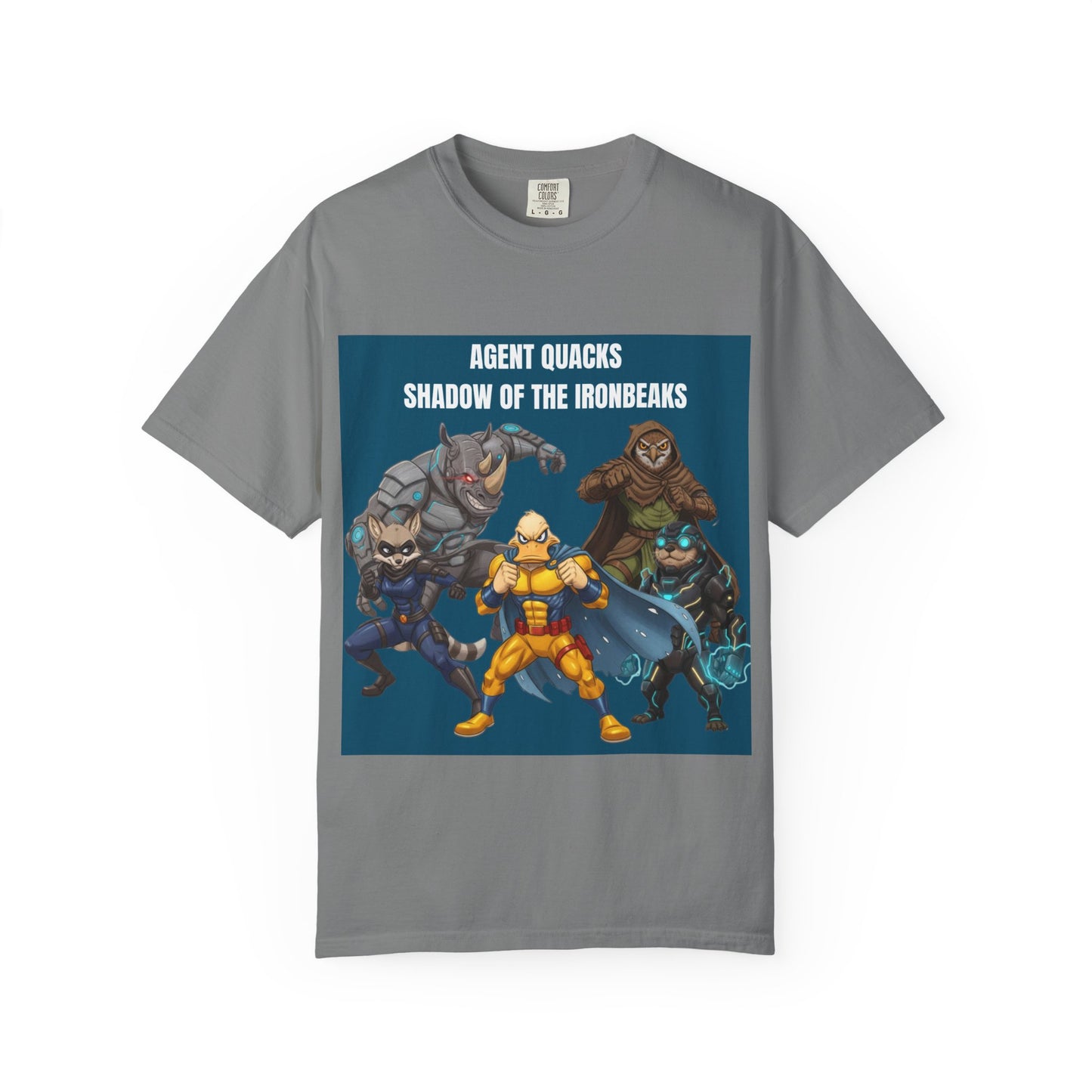 Agent Quacks – Shadow of the Iron Beaks | Unisex Garment-Dyed T-Shirt