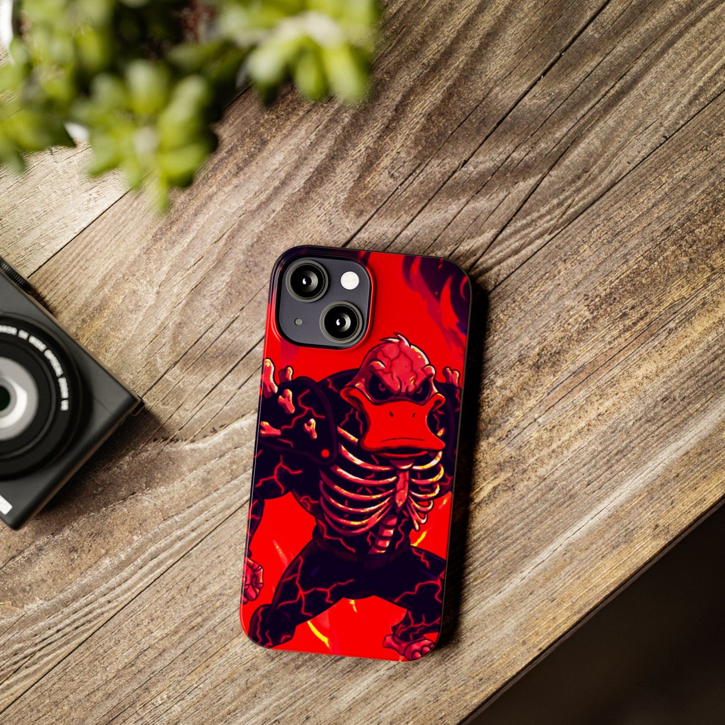 Halloween Agent Quacks Series Slim Phone Cases - Skeleton Quacks Design