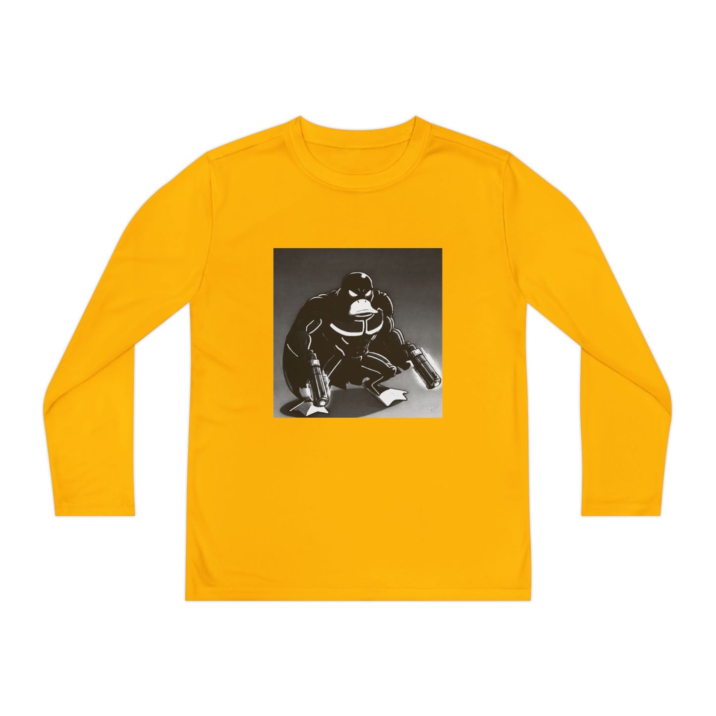 Agent Quacks Series Youth Long Sleeve Competitor Tee - Vigilante Quacks Design