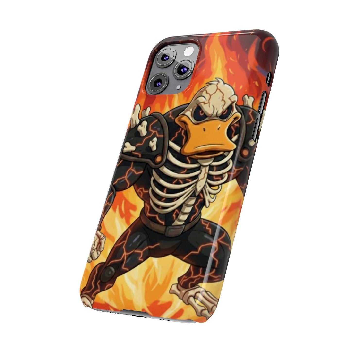 Halloween Agent Quacks Series Slim Phone Cases - Skeleton Quacks Design