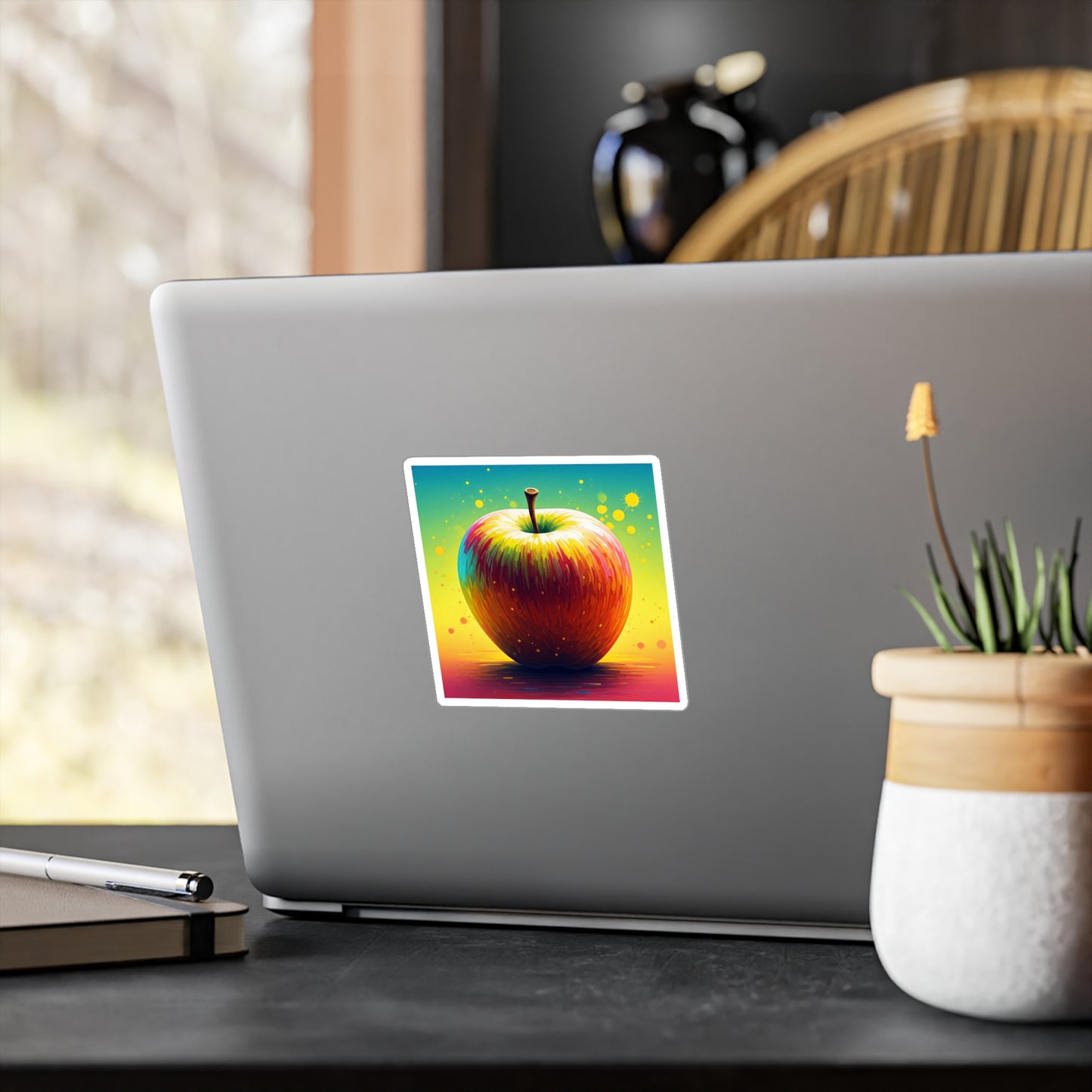 Vibrant Apple Kiss-Cut Vinyl Decals