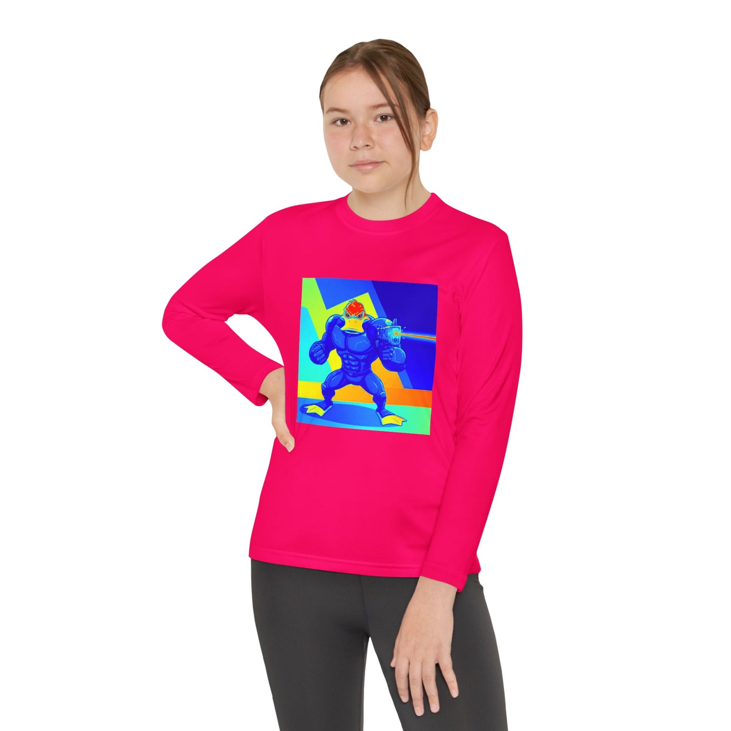 Agent Quacks Series Youth Long Sleeve Competitor Tee - Quacks Design