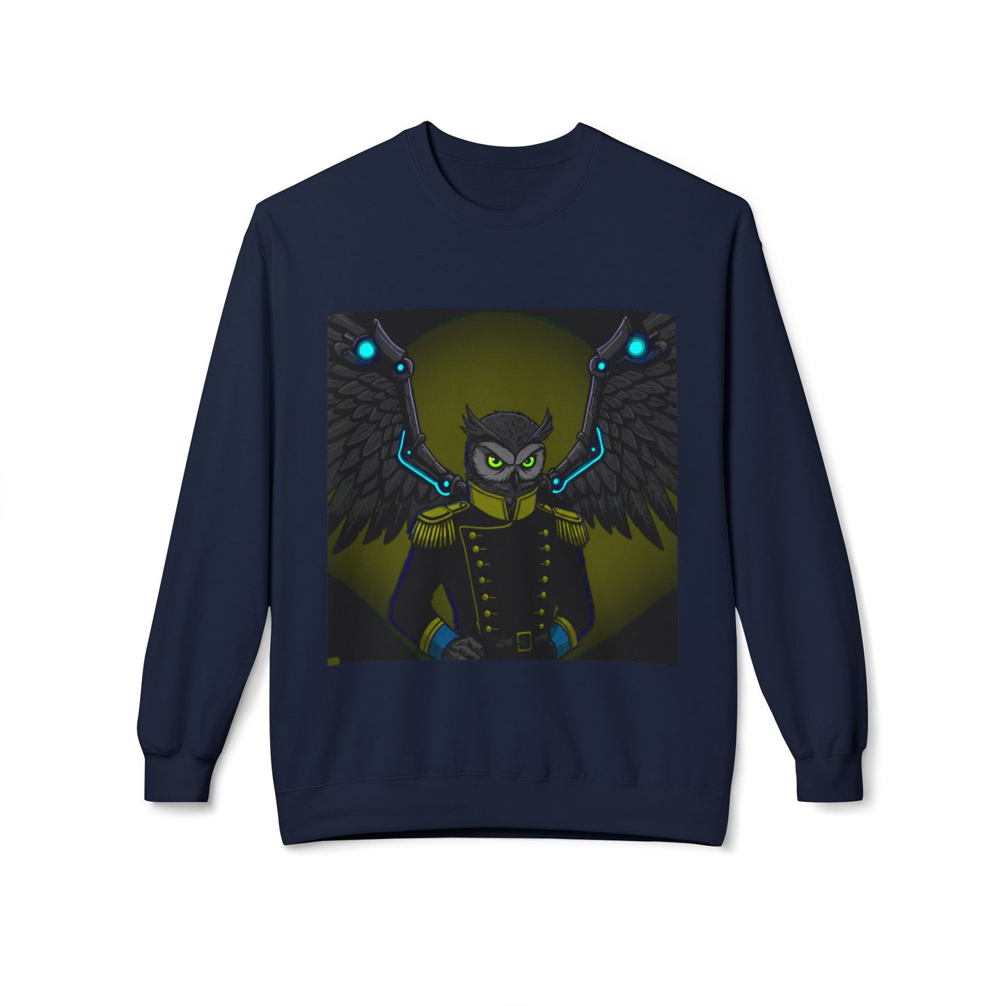 Agent Quacks Series Unisex Midweight Softstyle Fleece Crewneck Sweatshirt - General Onyx Design