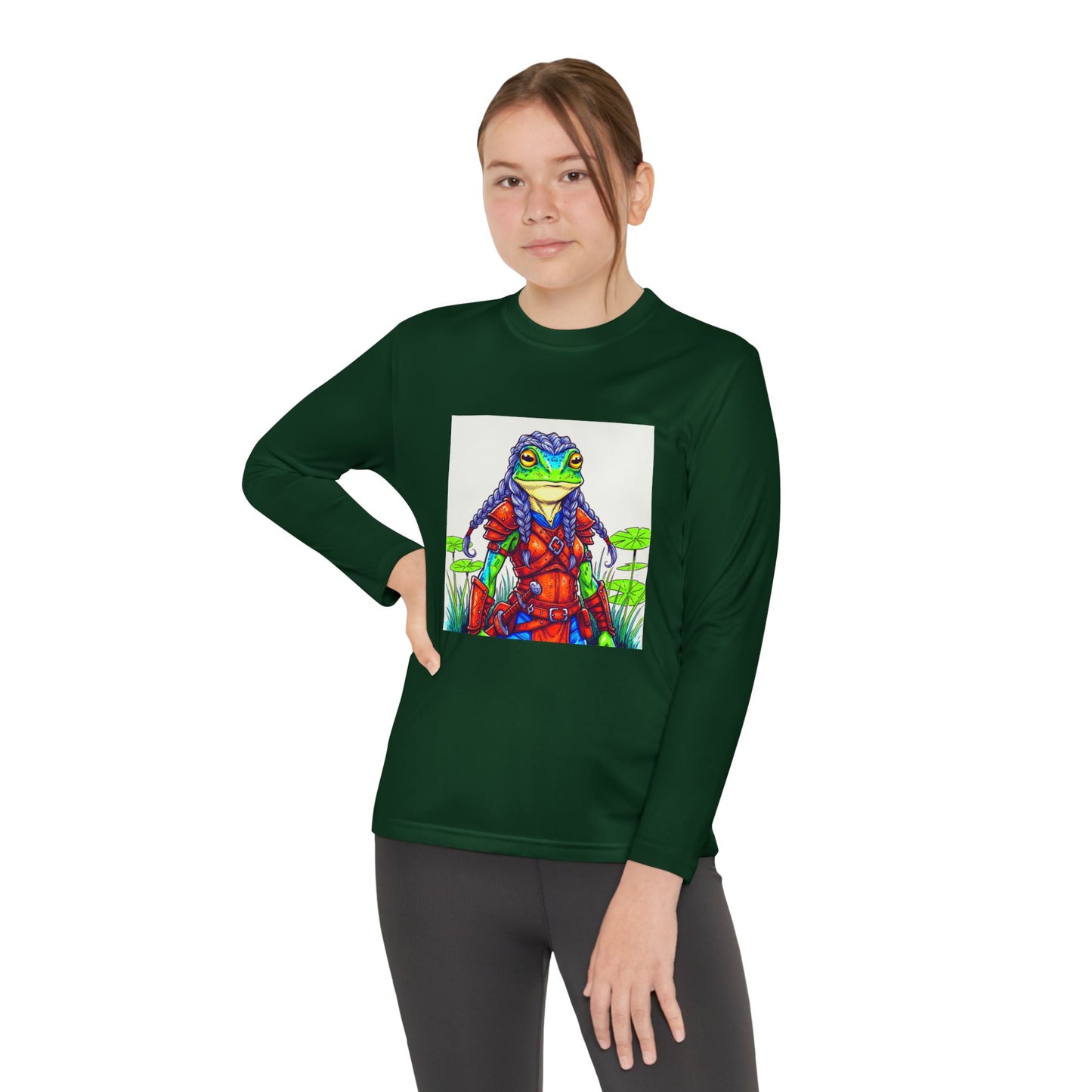 Agent Quacks Series Youth Long Sleeve Competitor Tee - Sarella Design