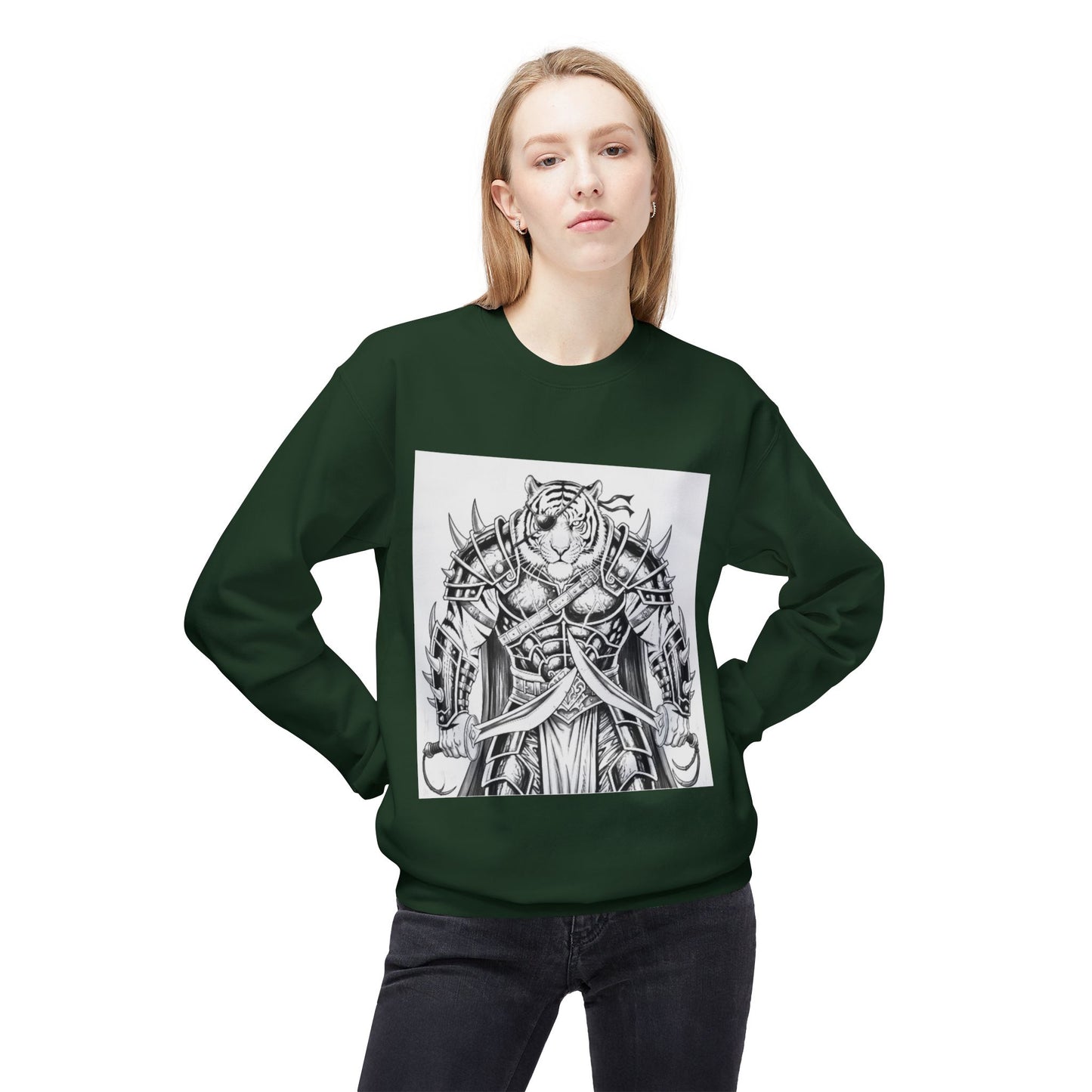 Agent Quacks Series Unisex Midweight Softstyle Fleece Crewneck Sweatshirt - Vaelros Design