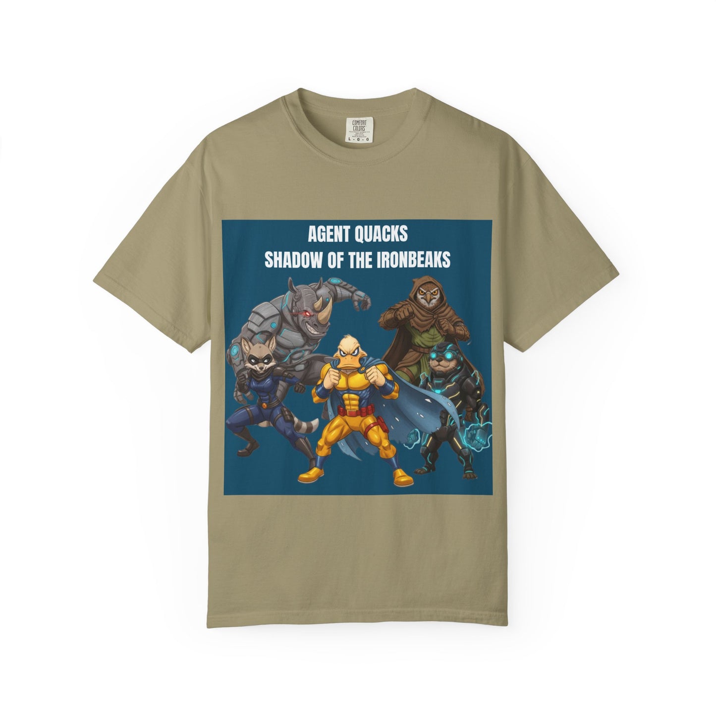 Agent Quacks – Shadow of the Iron Beaks | Unisex Garment-Dyed T-Shirt