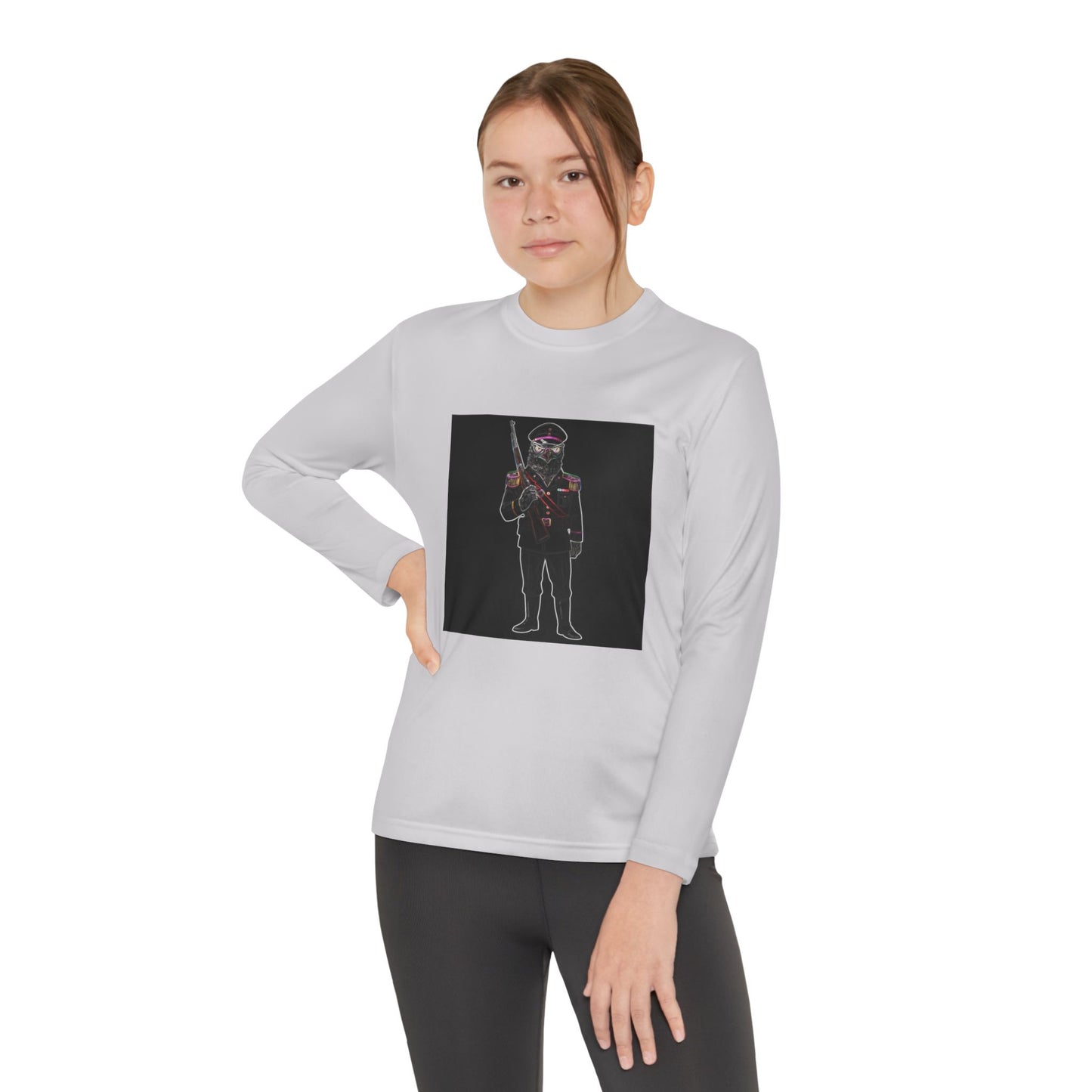 Agent Quacks Series Youth Long Sleeve Competitor Tee - General Talon Design