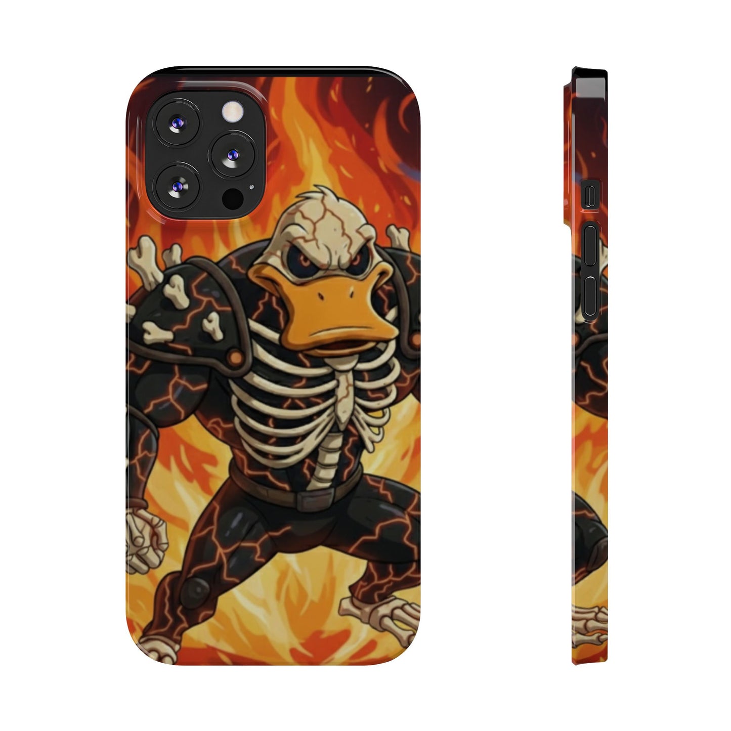 Halloween Agent Quacks Series Slim Phone Cases - Skeleton Quacks Design