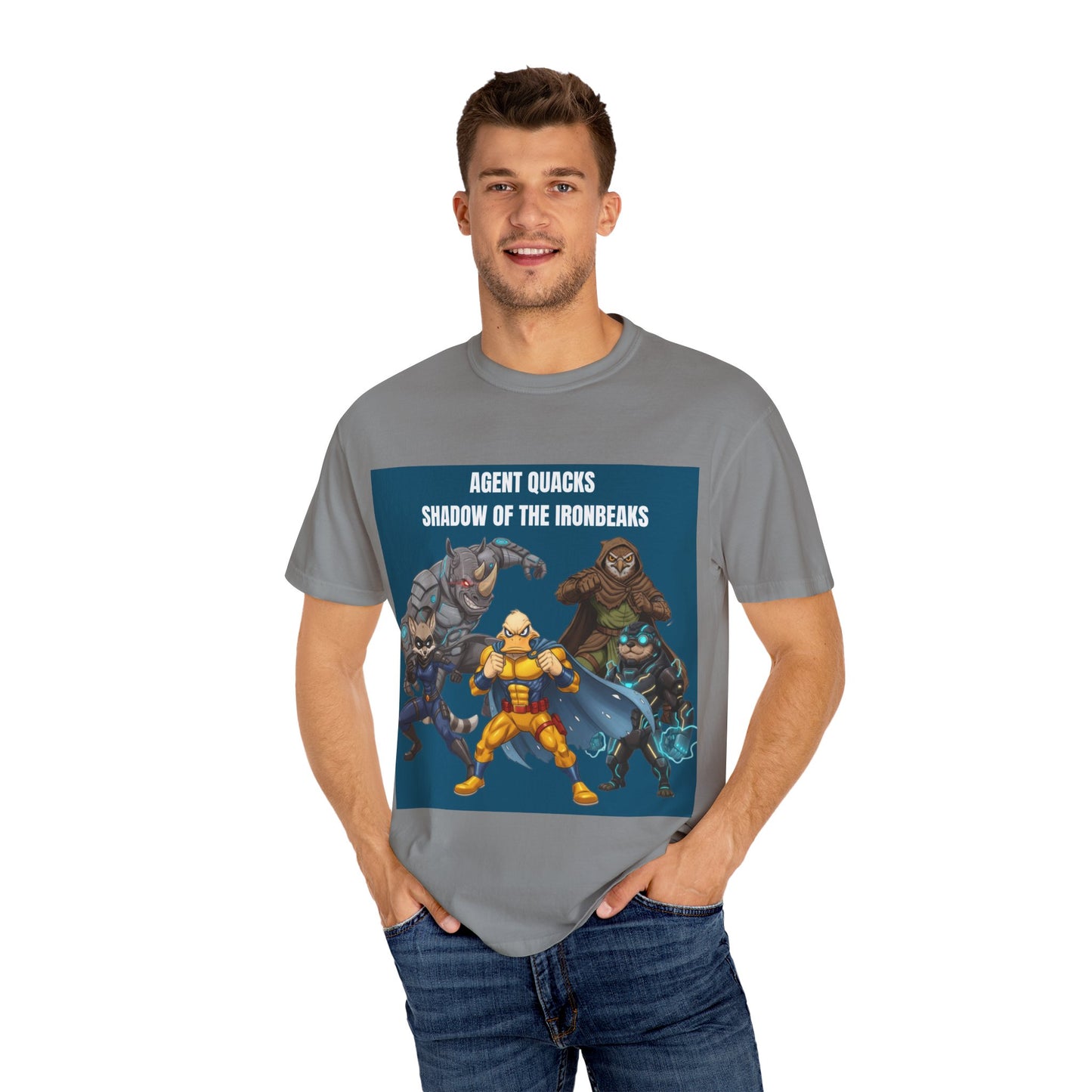 Agent Quacks – Shadow of the Iron Beaks | Unisex Garment-Dyed T-Shirt