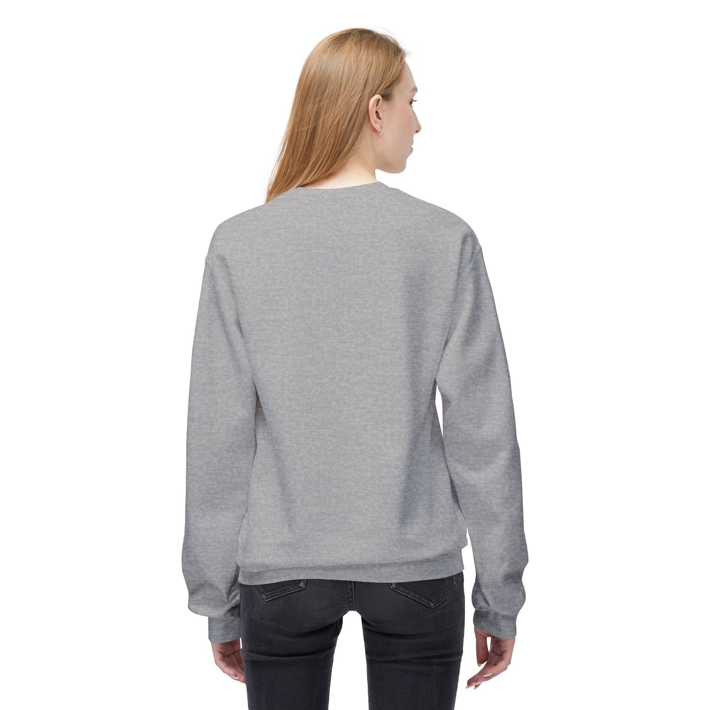 Moon Abstract Graphic Art Unisex Midweight Soft style Fleece Crewneck Sweatshirt