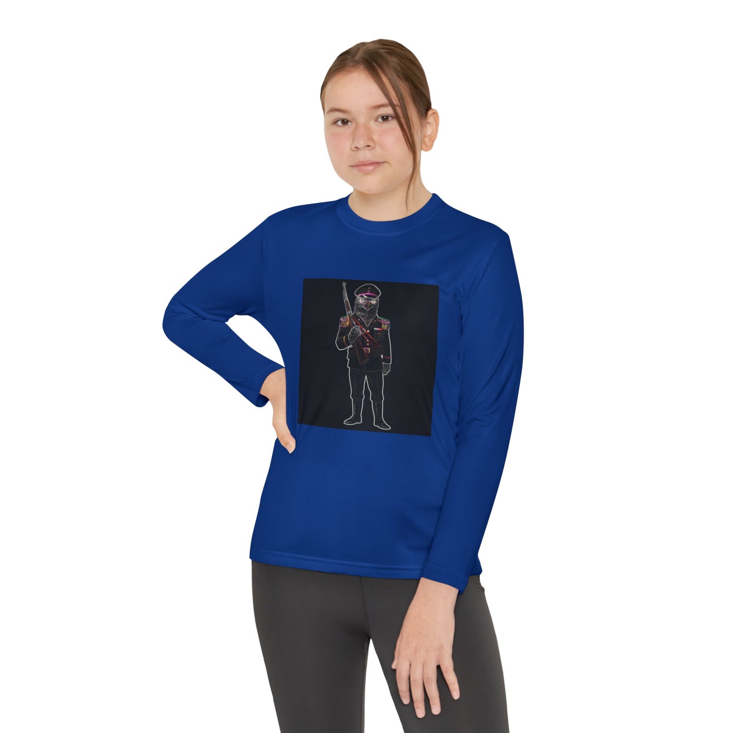 Agent Quacks Series Youth Long Sleeve Competitor Tee - General Talon Design