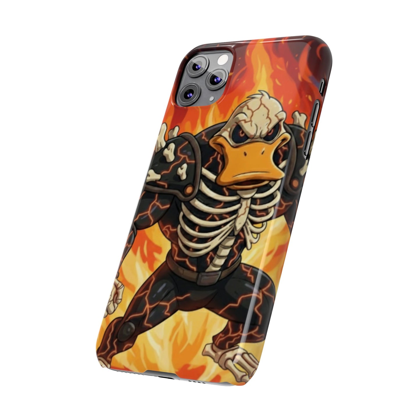 Halloween Agent Quacks Series Slim Phone Cases - Skeleton Quacks Design