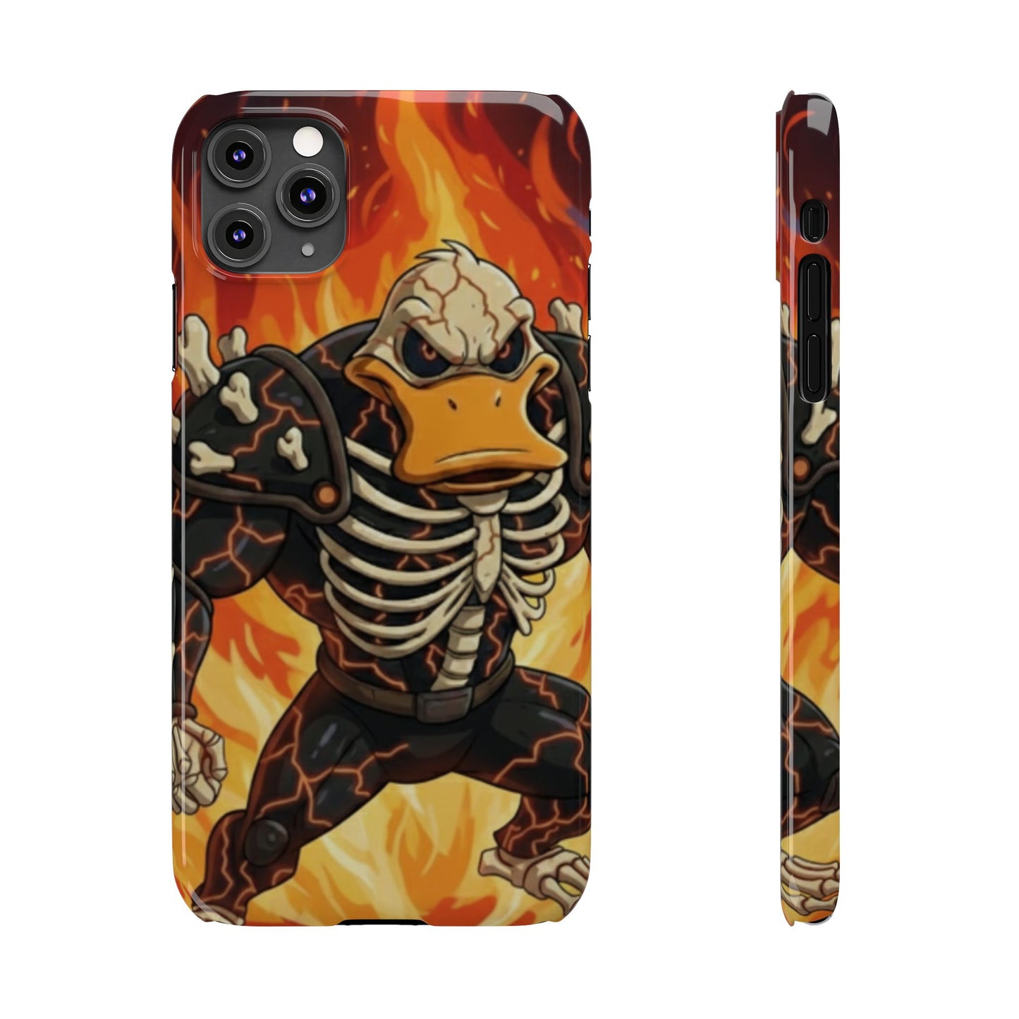 Halloween Agent Quacks Series Slim Phone Cases - Skeleton Quacks Design