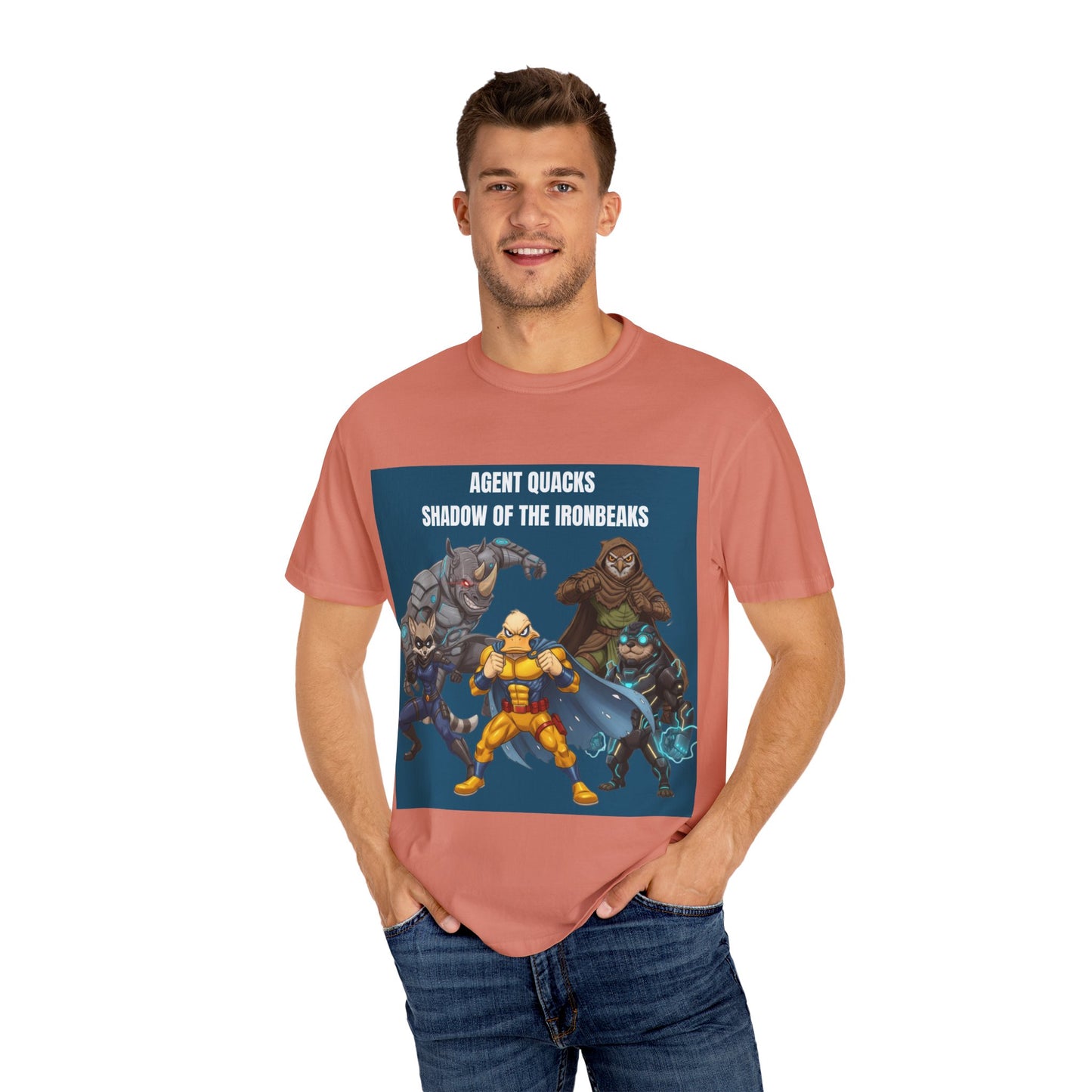 Agent Quacks – Shadow of the Iron Beaks | Unisex Garment-Dyed T-Shirt