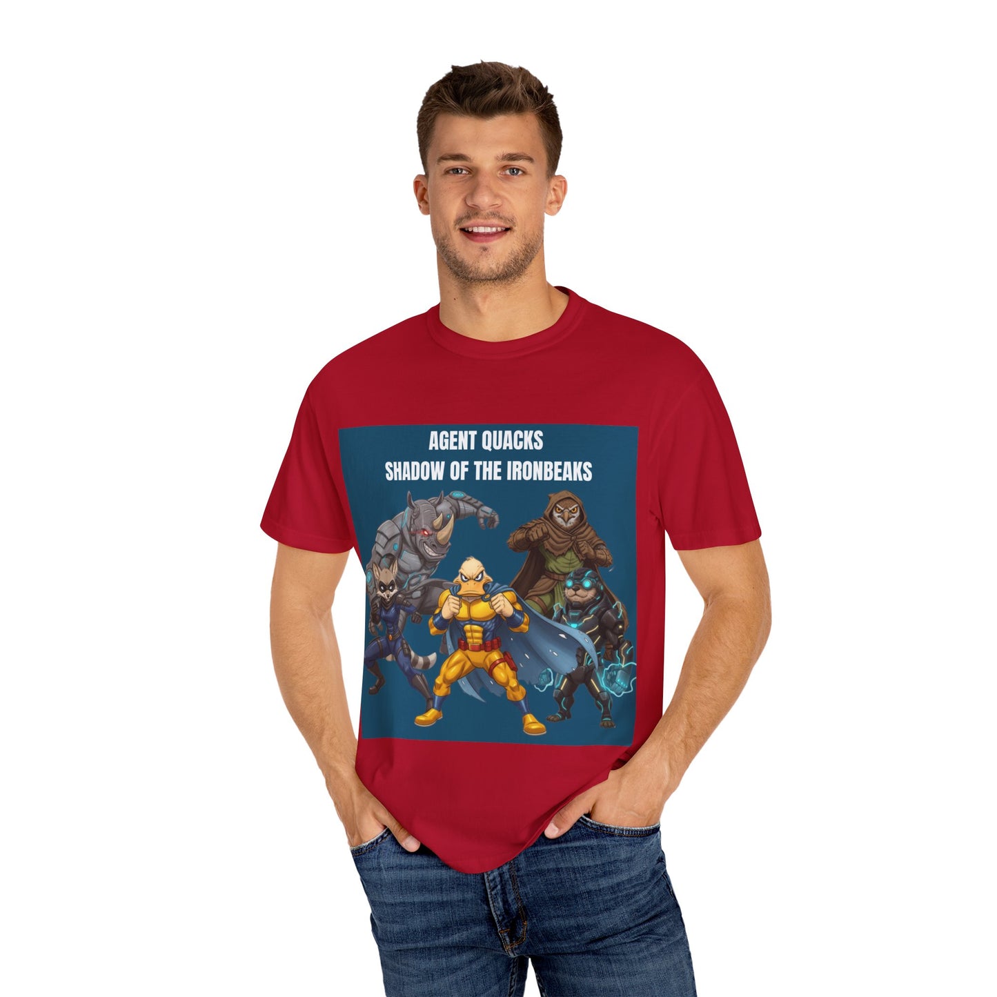 Agent Quacks – Shadow of the Iron Beaks | Unisex Garment-Dyed T-Shirt