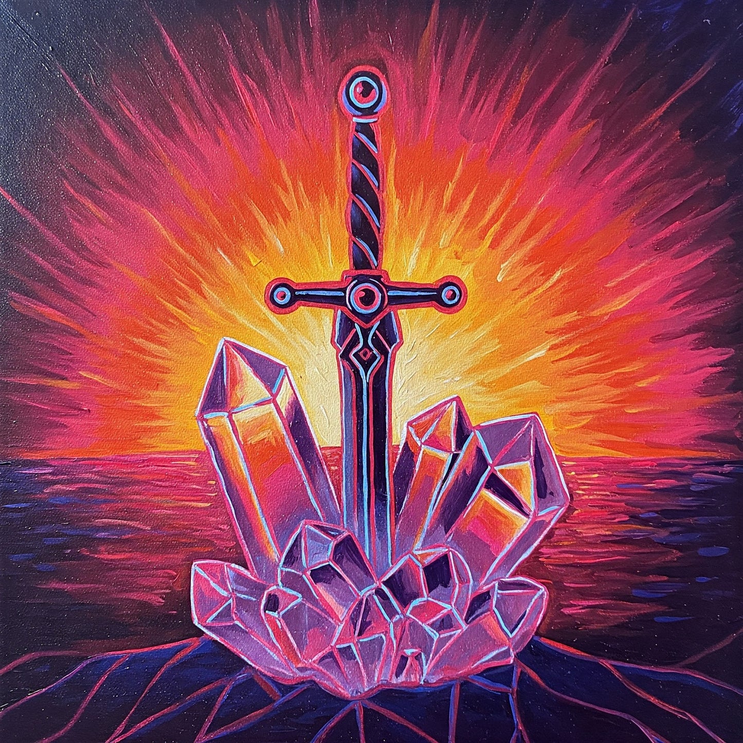 Crystal sword Collection of 100