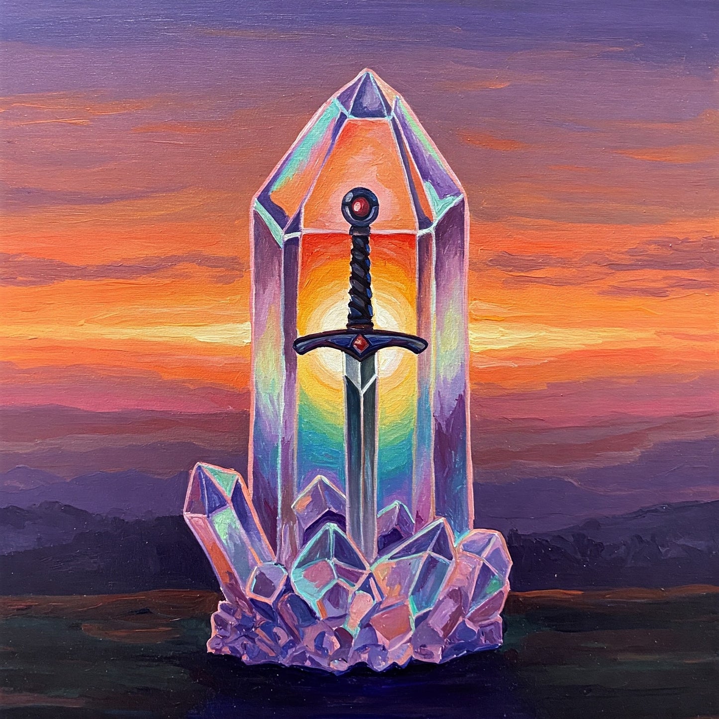 Crystal sword Collection of 100