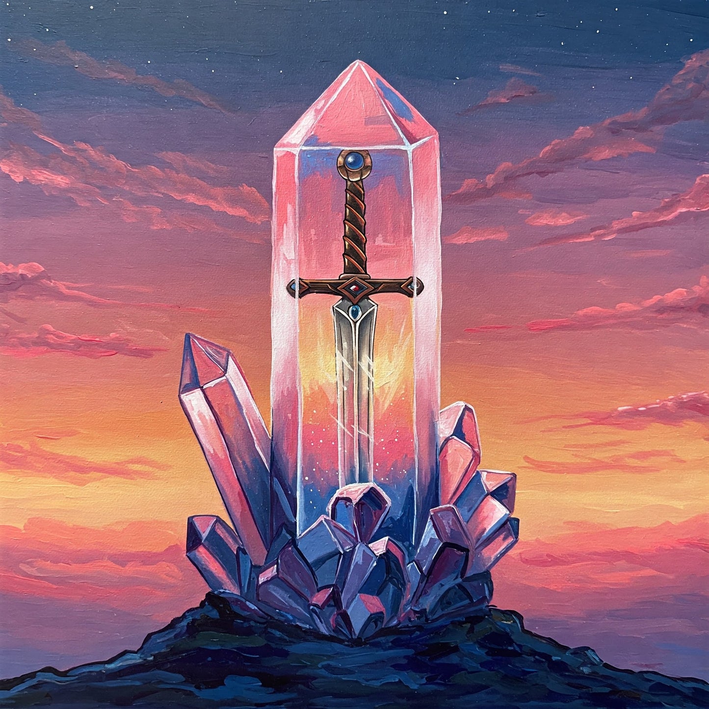 Crystal sword Collection of 100