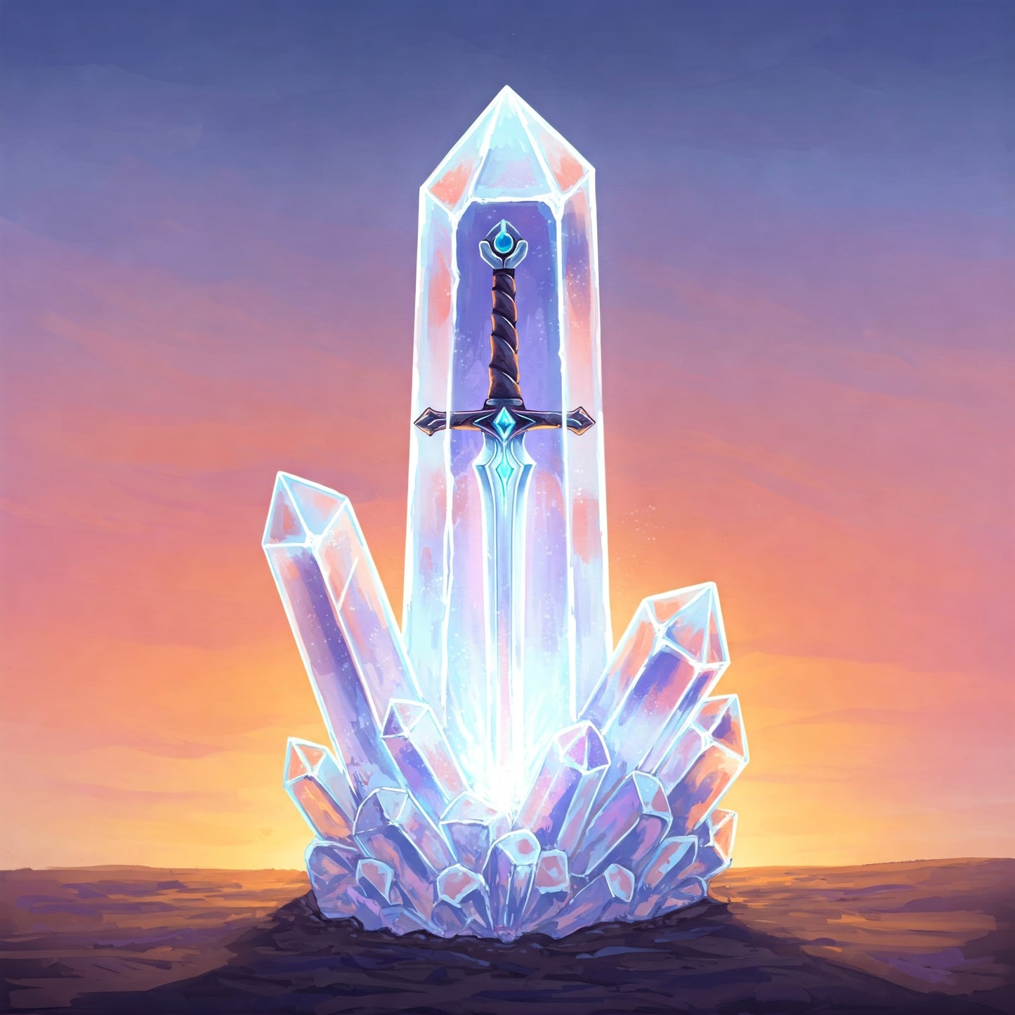 Crystal sword Collection of 100