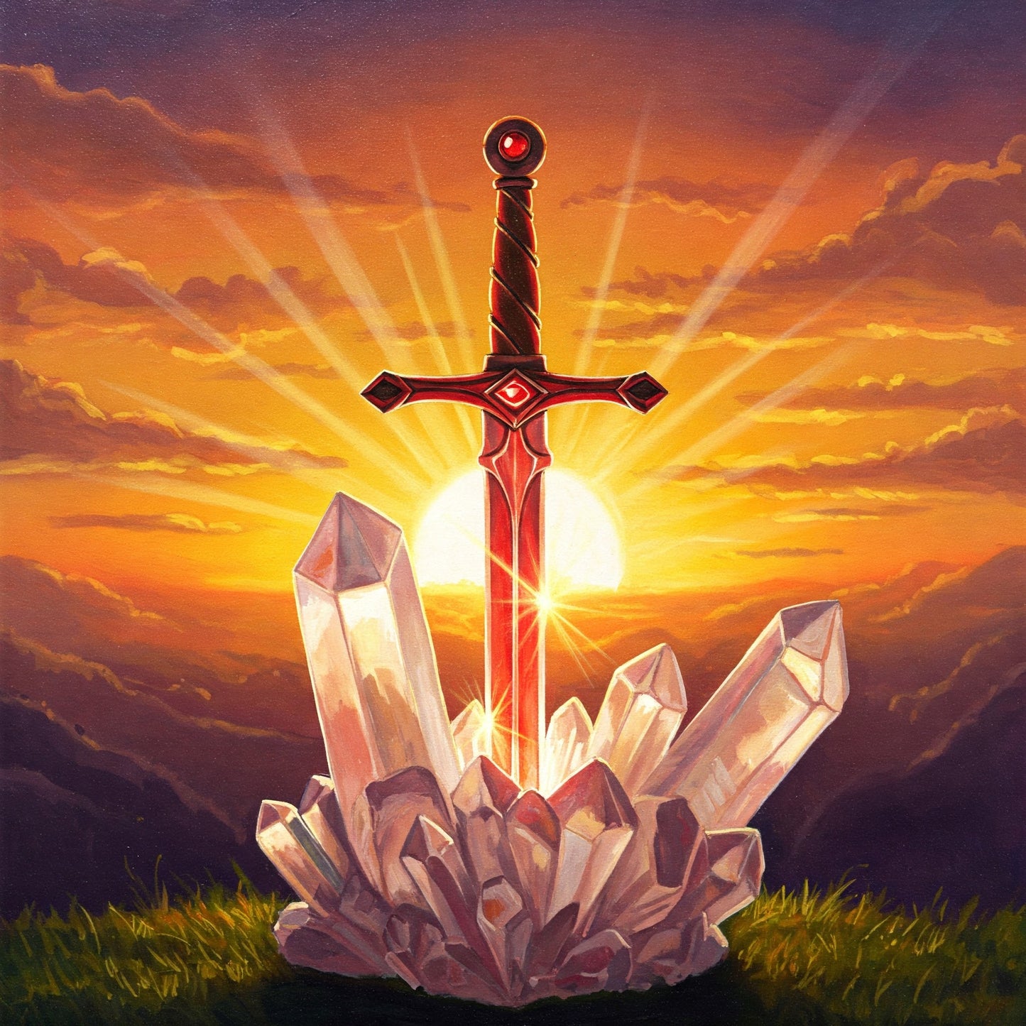 Crystal sword Collection of 100