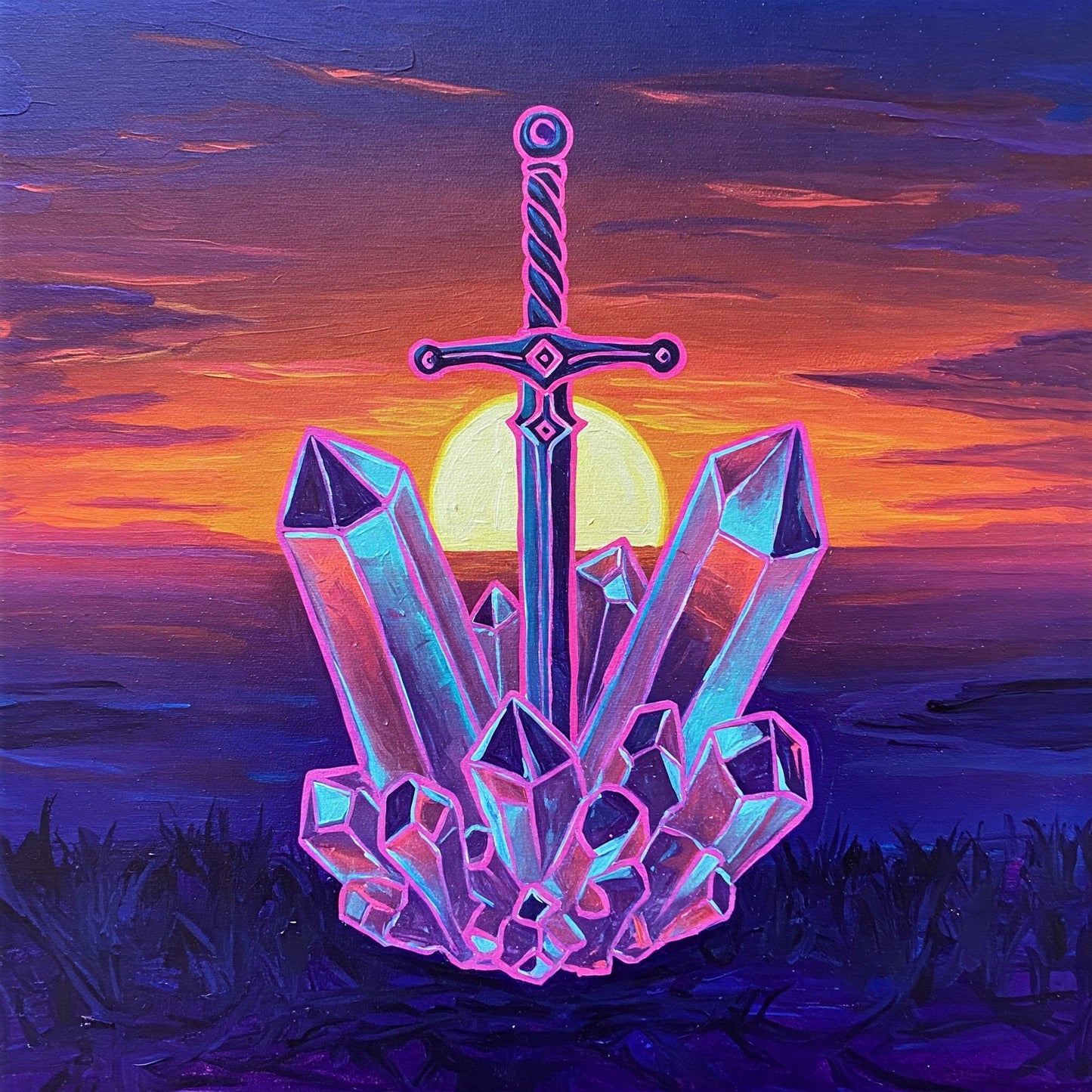 Crystal sword Collection of 100