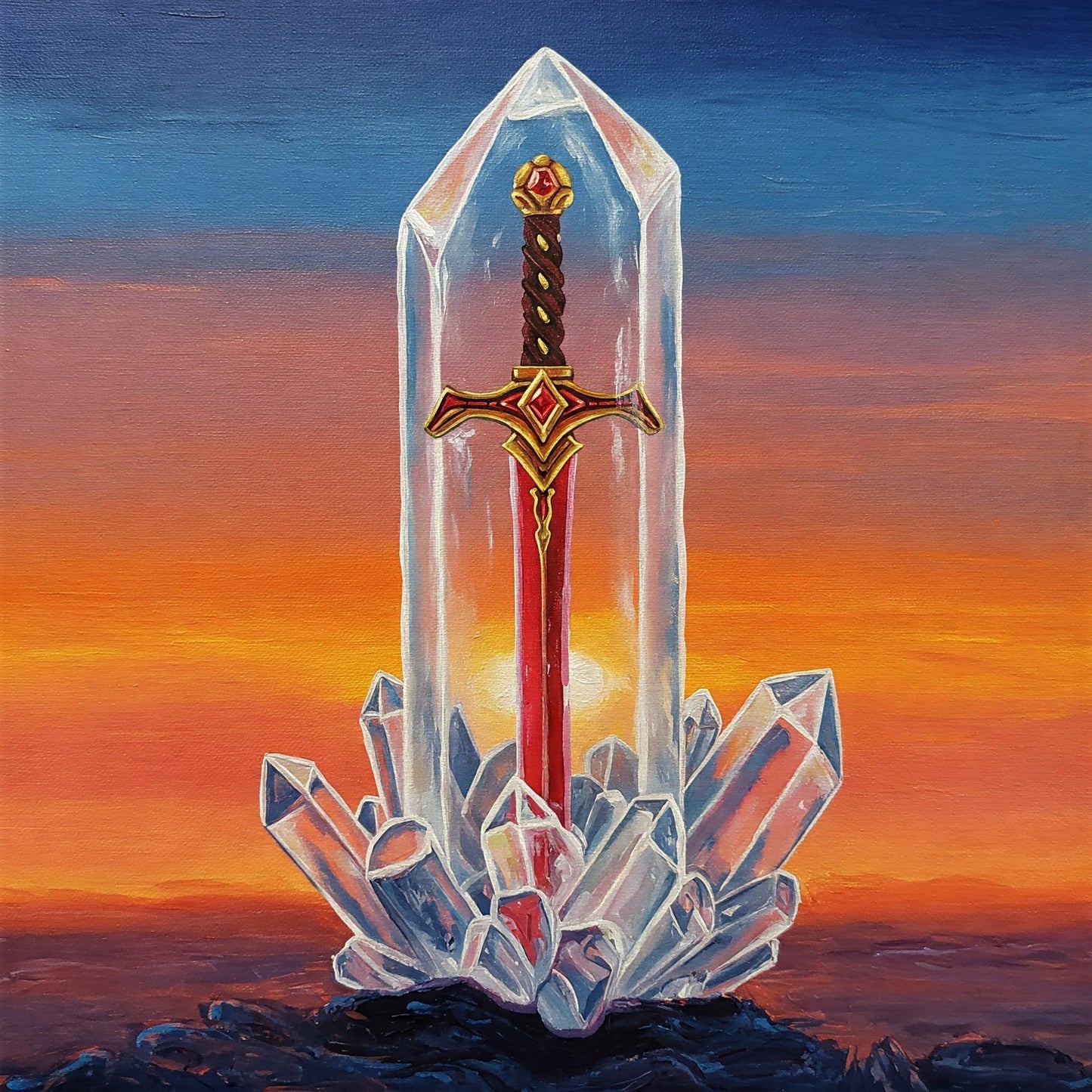 Crystal sword Collection of 100