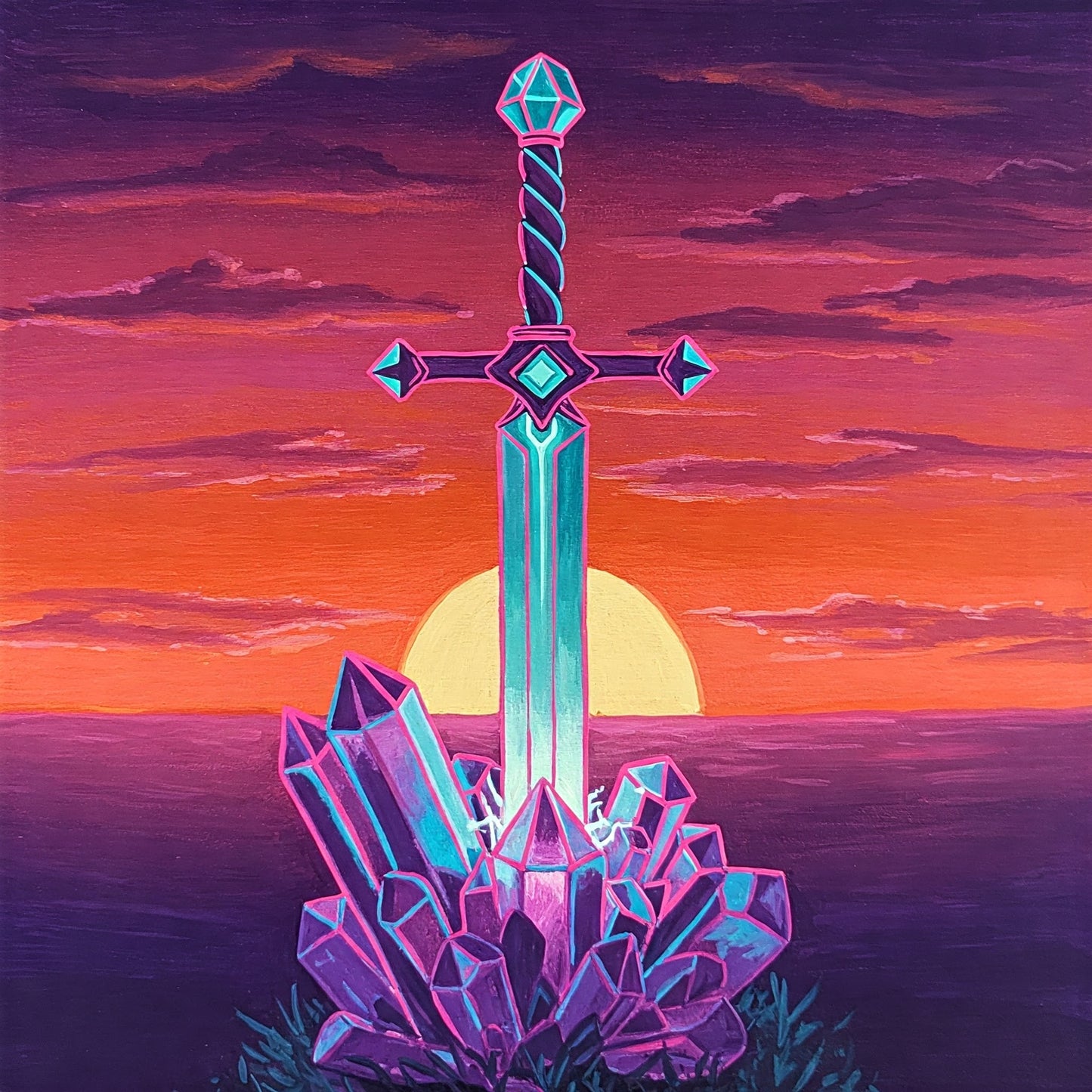Crystal sword Collection of 100