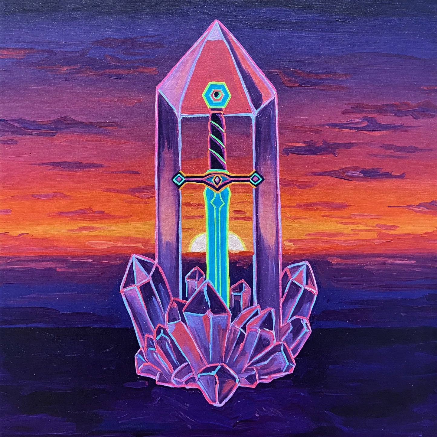 Crystal sword Collection of 100