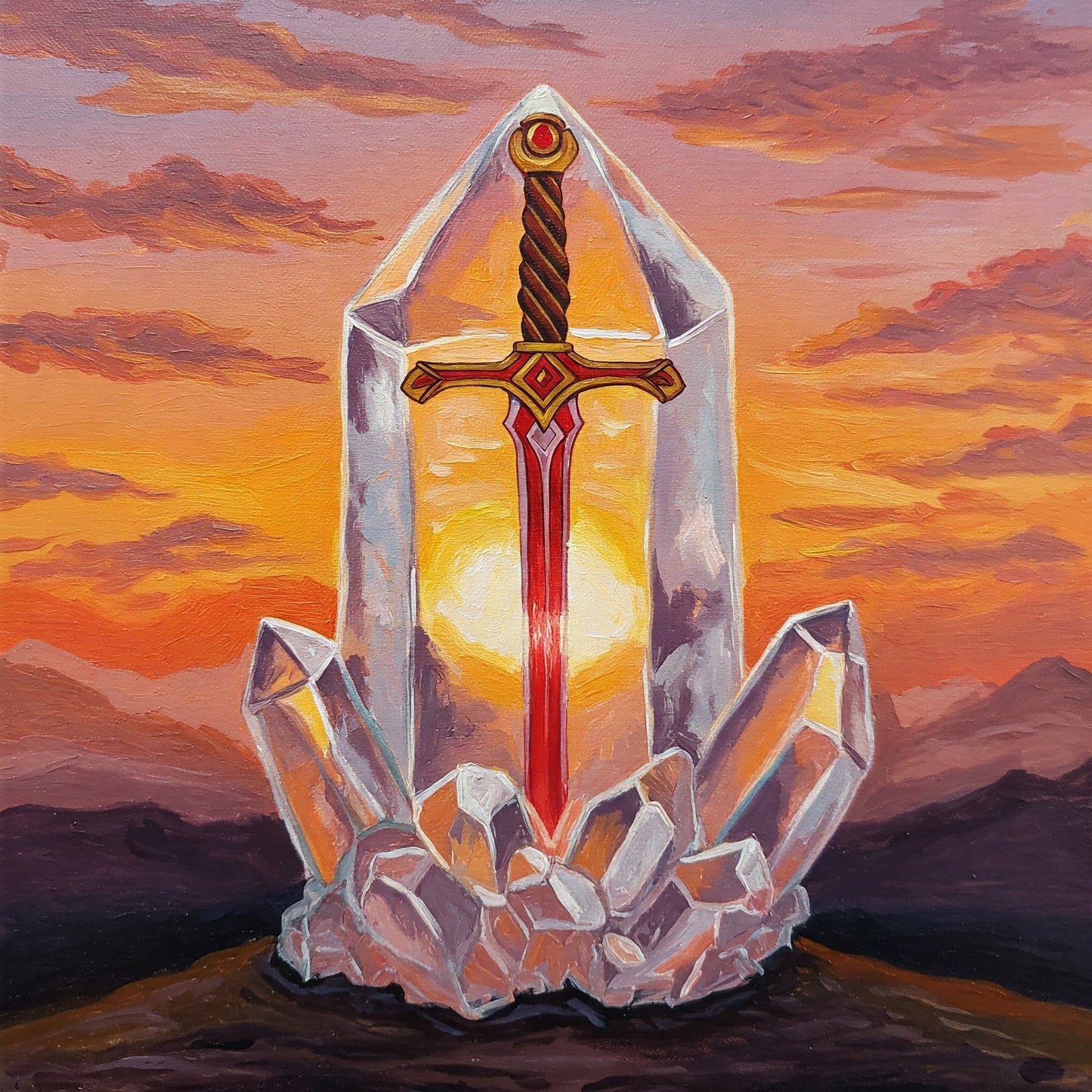 Crystal sword Collection of 100