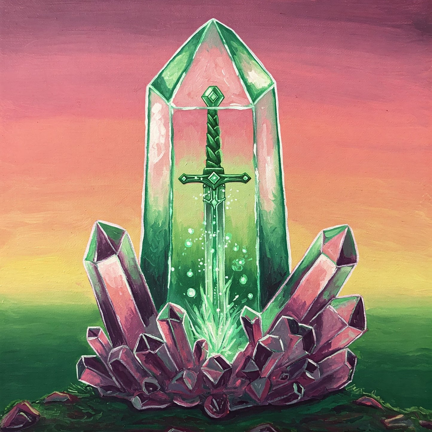 Crystal sword Collection of 100