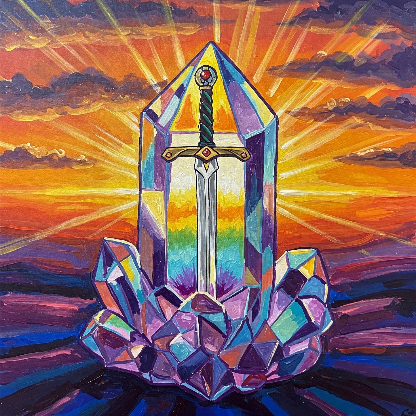 Crystal sword Collection of 100