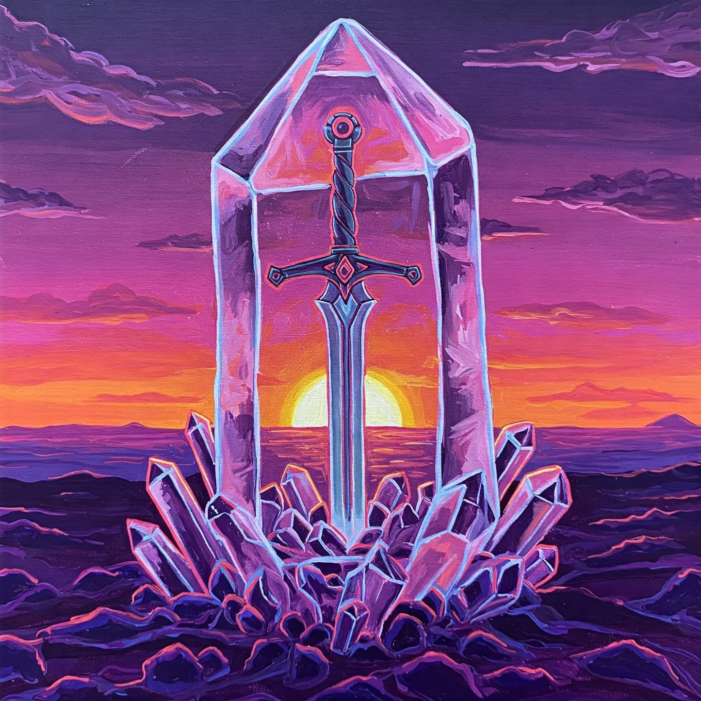 Crystal sword Collection of 100