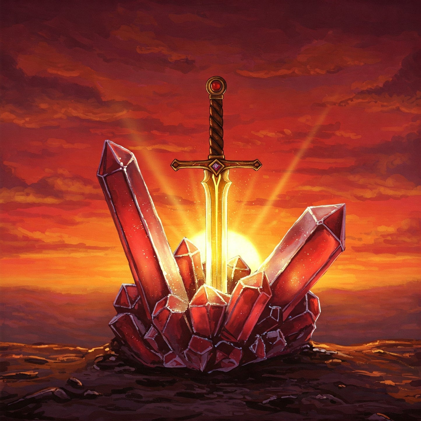 Crystal sword Collection of 100