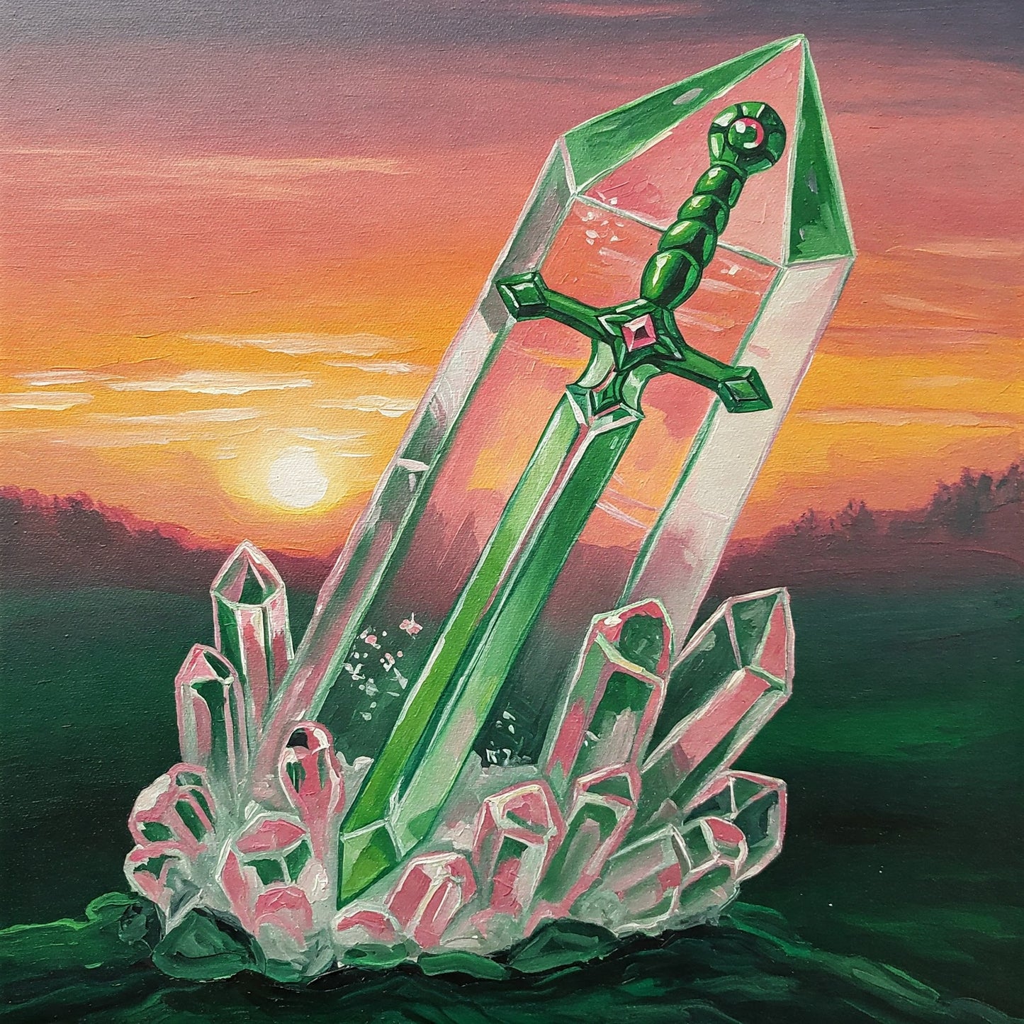 Crystal sword Collection of 100